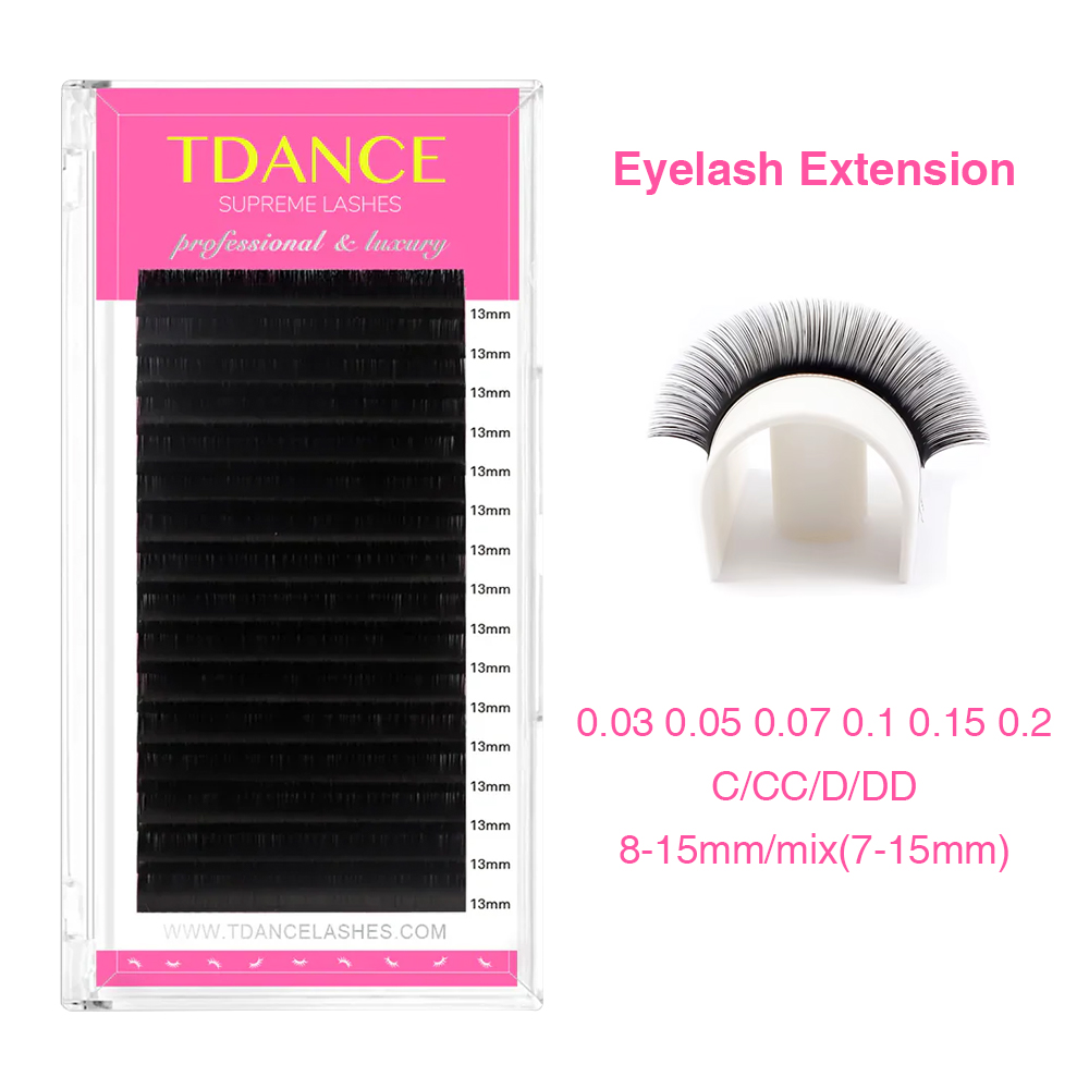 Eyelash Extension Korea - TDANCE extensión de pestañas 16 filas