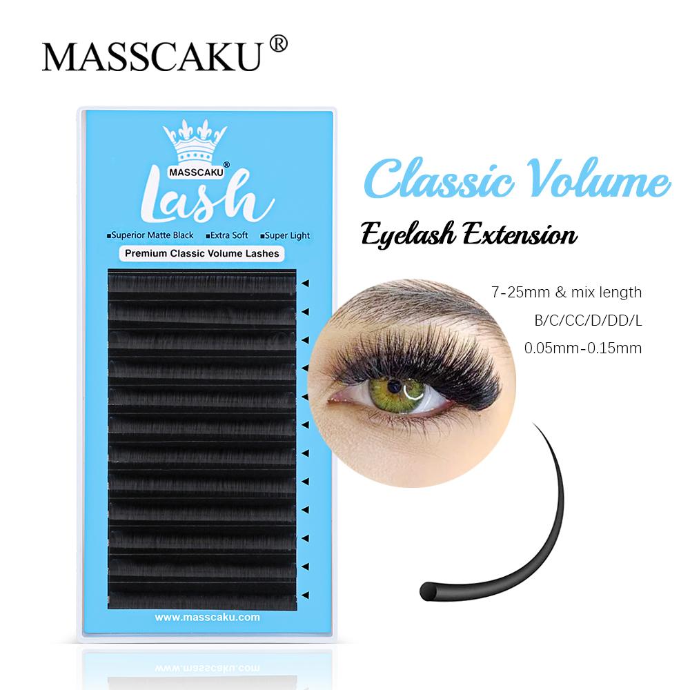 MASSCAKU-Extensión de pestañas - Eyelash Extensions Classic reseña y precio