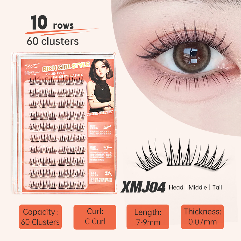 Yelix DIY pestañas autoadhesiv - Eyelash Extension Korea reseña y precio